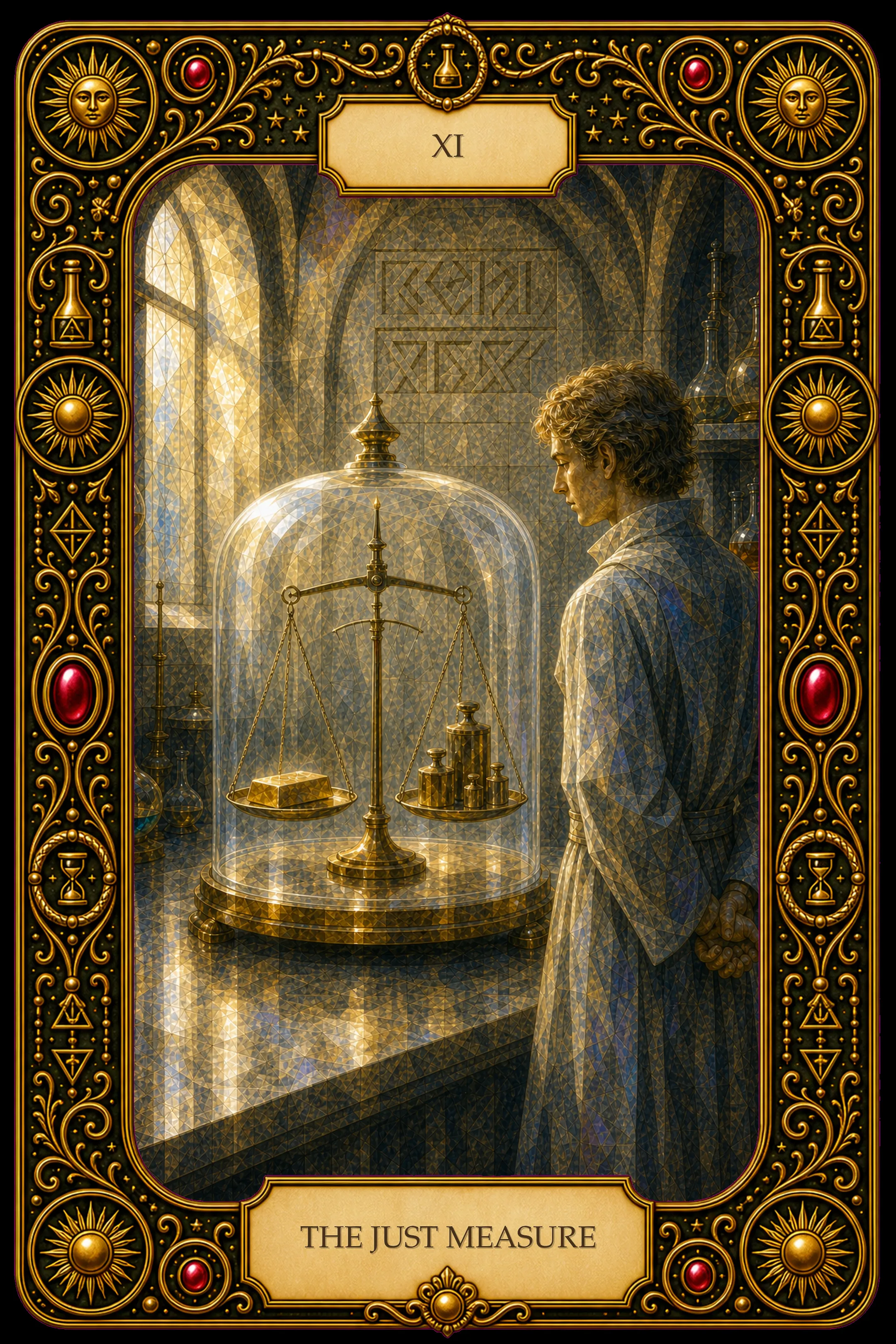 The Just Measure tarot card
