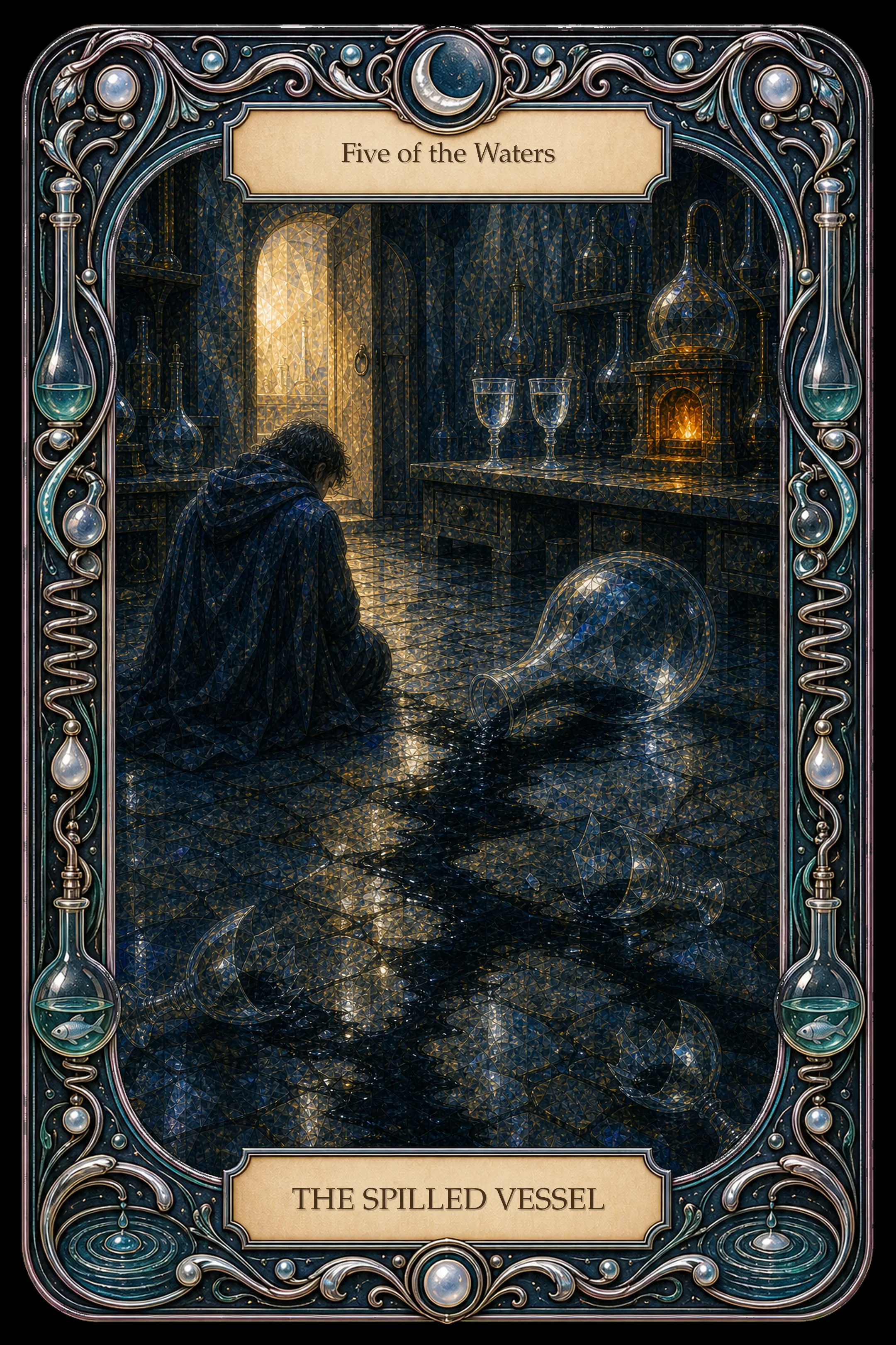 The Spilled Vessel tarot card