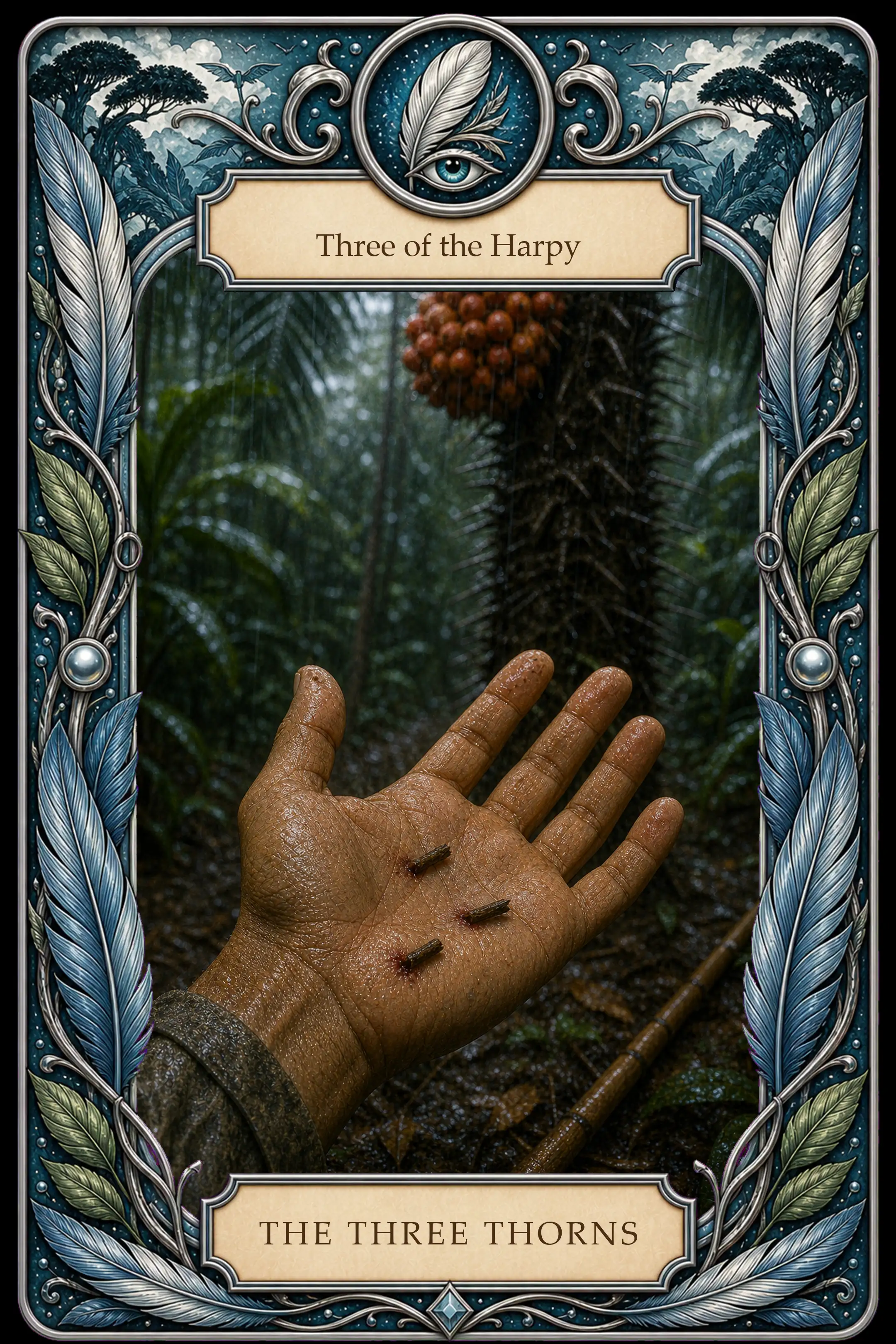 The Three Thorns tarot card
